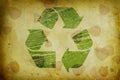 Recycle grunge background. Royalty Free Stock Photo