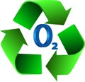 Recycle icon Royalty Free Stock Photo