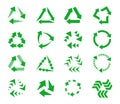 Recycle icon collection design