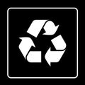 Recycle icon great for any use. Vector EPS10.