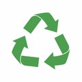 Recycle icon. Green eco cycle arrows. Recycle symbol in ecology Royalty Free Stock Photo