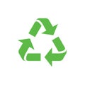 Recycle icon, Recycle Recycling symbol. Vector illustration. Isolated on white background Royalty Free Stock Photo