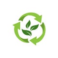 Recycle icon, Recycle Recycling symbol. Vector illustration. Isolated on white background Royalty Free Stock Photo