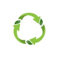 Recycle icon, Recycle Recycling symbol. Vector illustration. Isolated on white background Royalty Free Stock Photo