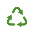 Recycle icon, Recycle Recycling symbol. Vector illustration. Isolated on white background Royalty Free Stock Photo