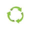 Recycle icon, Recycle Recycling symbol. Vector illustration. Isolated on white background Royalty Free Stock Photo