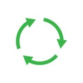 Recycle icon symbol simple design