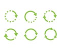 Recycle icon vector.Recycle Recycling set symbol.Ecologically pure funds.Set of arrows.Eco green illustration.