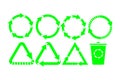 Recycle icon vector. Recycle Recycling set symbol vector. EPS10