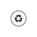 Recycle Icon Vector for Web or Mobile App. Recycling Sign Symbol Royalty Free Stock Photo