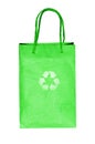 Recycle logo on paper bag