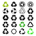 Recycle Logo Set Royalty Free Stock Photo