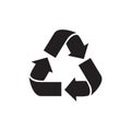 recycle logo , trash logo vector Royalty Free Stock Photo