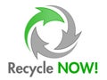 Recycle NOW Vector Design Element Royalty Free Stock Photo