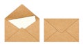 Recycle Paper envelope with Blank White Paper