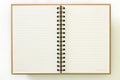 Recycle paper notebook open two pages Royalty Free Stock Photo