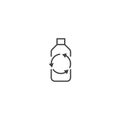 Recycle plastic bottle icon vector Royalty Free Stock Photo