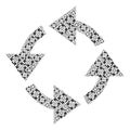 Recycle Recursion Mosaic of Itself Items