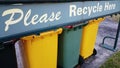 Recycle Rubbish Bins Royalty Free Stock Photo