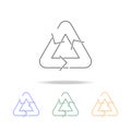 Recycle sign icons. Element of ecology for mobile concept and web apps. Thin line icon for website design and development, app de Royalty Free Stock Photo