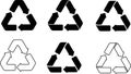 Recycle vector icons Royalty Free Stock Photo