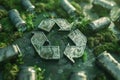 Recycle symbol background, Recycling symbol and Environmental recycle reduce reuse concept Royalty Free Stock Photo
