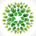 Recycle symbol cocnept Royalty Free Stock Photo