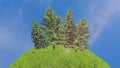 Recycle symbol from grass animation. Caring about the environment animation. environment, natural environment