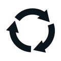 recycle symbol illustration Royalty Free Stock Photo