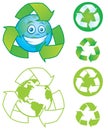 Recycle Symbols Royalty Free Stock Photo