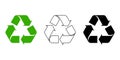 Recycle symbols. Vector illustration. Royalty Free Stock Photo