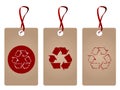 Recycle tags Royalty Free Stock Photo