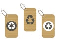 Recycle tags for environmental design Royalty Free Stock Photo