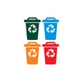 Recycle trash bins