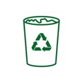 Isolated recycle trash vector design Royalty Free Stock Photo