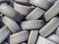 Recycle used tires with rubber