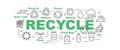 Recycle vector banner