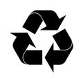 Recycle vector icon recycling garbage symbol environment for graphic design, logo, web site, social media, mobile app, ui Royalty Free Stock Photo