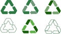 Recycle vector icons Royalty Free Stock Photo