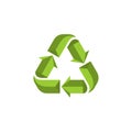 Recycle vector illustration, Green recycle sign vector Royalty Free Stock Photo