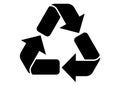 Recycle vector sign Royalty Free Stock Photo