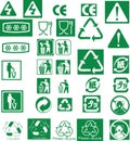 Recycle vector symbol stamp