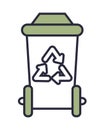 recycle waste bin Royalty Free Stock Photo