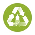 Recycle waste biomaterials - Biodegradable icon