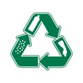 Recycle waste biomaterials - Biodegradable icon