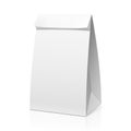 Recycle white paper bag Royalty Free Stock Photo