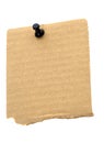 Recycled cardboard note paper Royalty Free Stock Photo