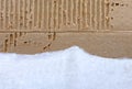 Recycled cardboard paper for background Royalty Free Stock Photo