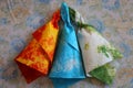 Recycled colorful paper for flowers