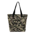 Recycled cotton tote camouflage